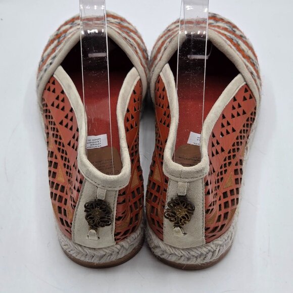 Cobra Society Espadrille Flats Molly Wool Leather Tapestry Espadrille NEW 7.5 - Picture 6 of 7